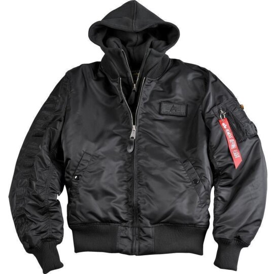 Alpha Industries Bomber Jacket MA 1 D-Tec SE black / orange