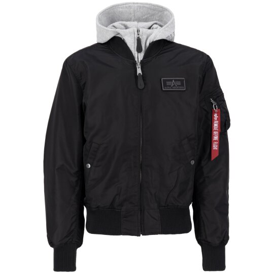 Alpha Industries Bomber Jacket MA 1 D-Tec black / grey