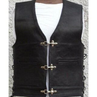 Cha Cha Kutte STEVE Leather vest smooth leather 56