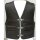 Cha Cha KAI Leather vest smooth leather with  piped pockets 52