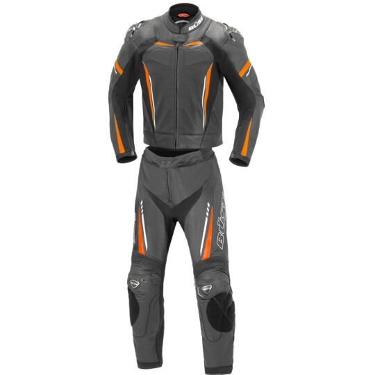 Büse Leather Suit Imola 2pcs black / neon-orange 50