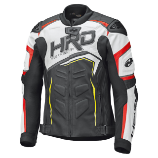 Held Safer II Lederjacke schwarz / wei&szlig; / rot