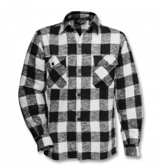 Mil-Tec Lumberjack Shirt black / white S