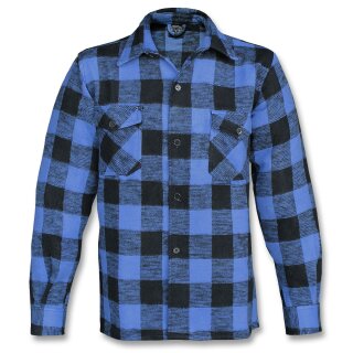 Mil-Tec Holzfällerhemd schwarz / blau