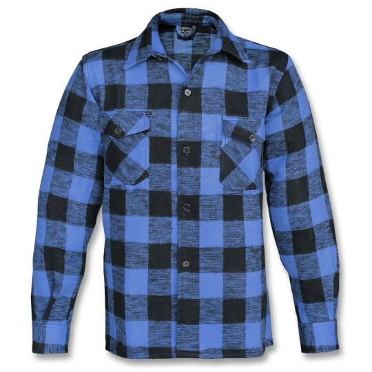 Mil-Tec Lumberjack Shirt black / blue S