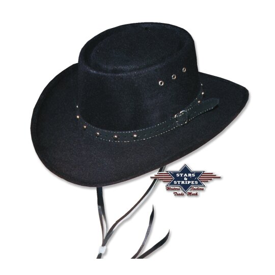 Cowboy Hat Jack black 55 cm
