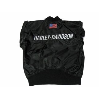 Harley Davidson Chaqueta de Nylon &quot;#1&quot; Negro