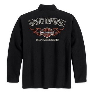 Harley Davidson Fleece Jacket Flames XL