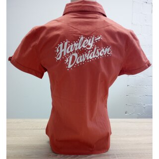 Harley Davidson Stone Back Graphic Short Sleeve Blouse...