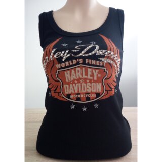 Harley Davidson camiseta negra sin mangas