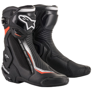 Alpinestars SMX Plus V2 Motorcycle Boots Black / White / Red