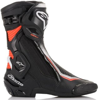 SMX Plus v2 botas de motocicleta negro / blanco / rojo