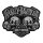 HD Patch Skull Text