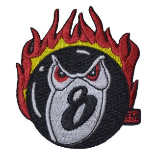 Patch Eightball Flames