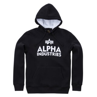 Alpha Industries Foam Print Hoody negro / blanco