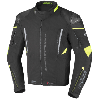 B&uuml;se Rocca Textiljacke Schwarz / Neon-Gelb