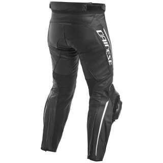 Dainese Delta 3 leather trousers  black / black / white  98