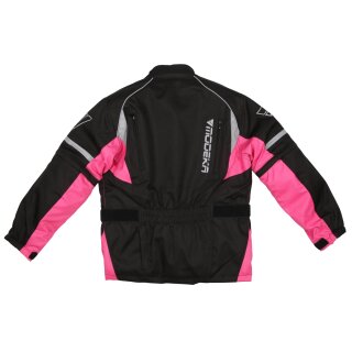 Modeka Tourex II Textiljacke schwarz / pink Kids 164