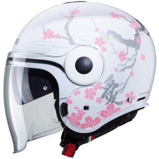 Caberg Uptown Bloom white / silver-pink