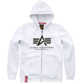 Alpha Industries Basic Zip Hoody wei&szlig;