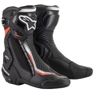 SMX Plus v2 botas de motocicleta negro / blanco / rojo 39