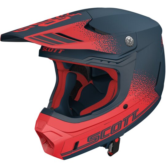 Scott 350 Evo Retro blue / red Cross Helmet XL