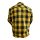 Bores Lumberjack Jacket-Shirt negro / amarillo para Hombres