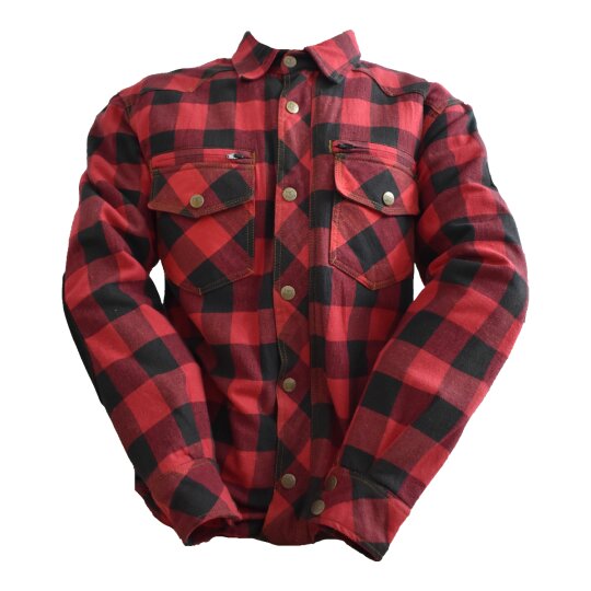 Bores Lumberjack Jacken-Hemd schwarz / rot Herren 5XL