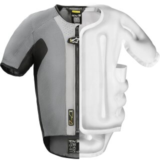 Alpinestars Tech-Air 5 System Airbag caleco gris oscuro / negro