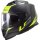 LS2 FF800 Storm casco integral Nerve negro mate / amarillo neón