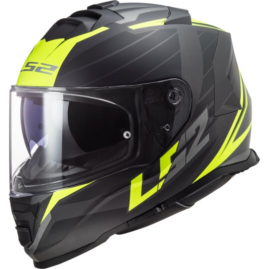 LS2 FF800 Storm  full-face helmet Nerve matt-black / neon-yellow XL