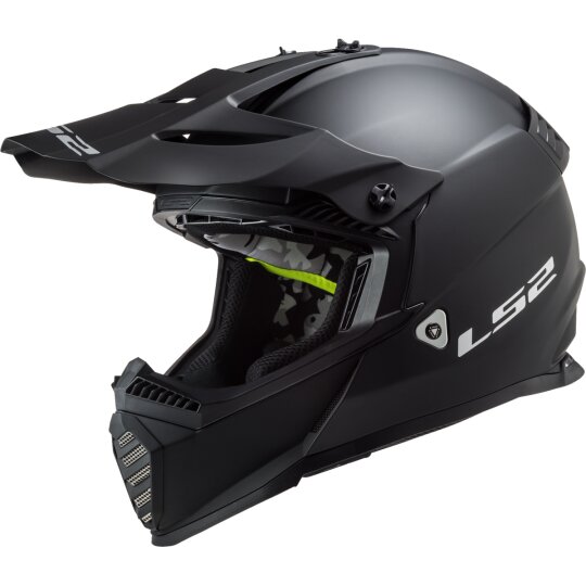 LS2 Fast EVO MX437 Solid matt-schwarz XS