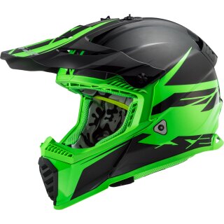 LS2 Fast EVO MX437 Roar matt-schwarz / grün