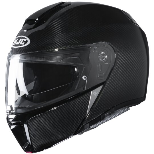 HJC RPHA 90 S Carbon Solid negro casco abatible S