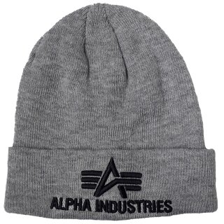 Alpha Industries 3D Beanie grey