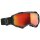 Las gafas Scott Goggle Fury negro / naranja cromado funciona