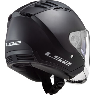LS2 OF600 Copter Jethelm Solid Matt-Schwarz S