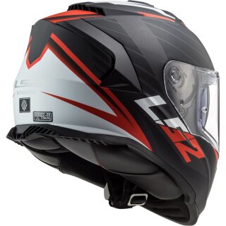 LS2 FF800 Storm  full-face helmet Nerve matt-black / red XS