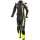 Büse Mille leather suit 2pcs. black/neon-yellow ladies 40
