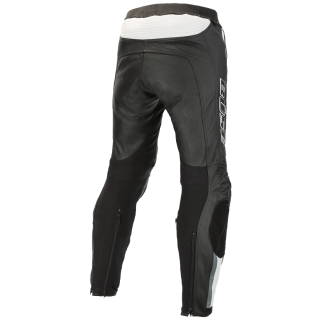 B&uuml;se Mille leather pants black / white men