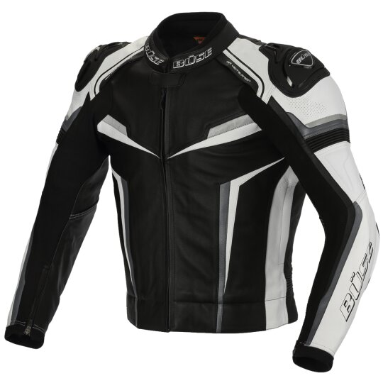 B se Mille leather jacket black white men order now at Wild