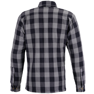 B&uuml;se M11 Karo-Cotton Hemd grau