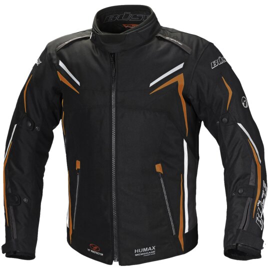 Büse Mugello Chaqueta textil negro / naranja hombres