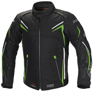 B&uuml;se Mugello Textiljacke schwarz / neongr&uuml;n Herren