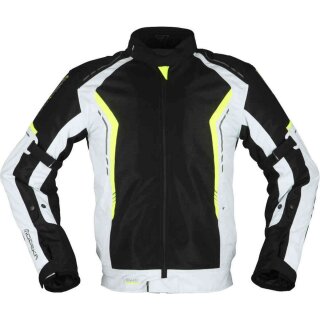 Modeka Khao Air textile jacket black/light grey/yellow S