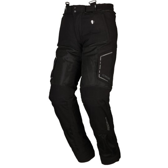 Modeka Pantalones de motocicleta Khao Air negro 3XL
