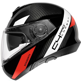 Schuberth C4 Pro Carbon flip-up helmet Avio Red 3K