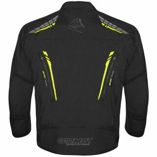 Germot Spencer Evo textile jacket black / yellow BIG SIZE 5XL
