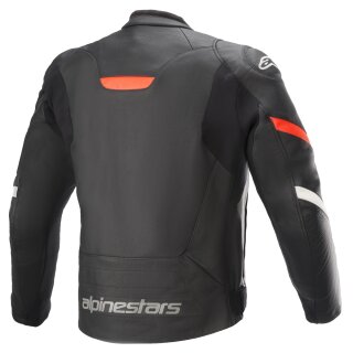 Alpinestars Faster V2 leather jacket men black/red