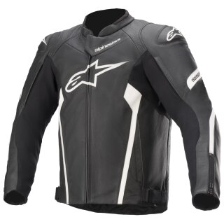 Alpinestars Faster V2 leather jacket men black/white 50